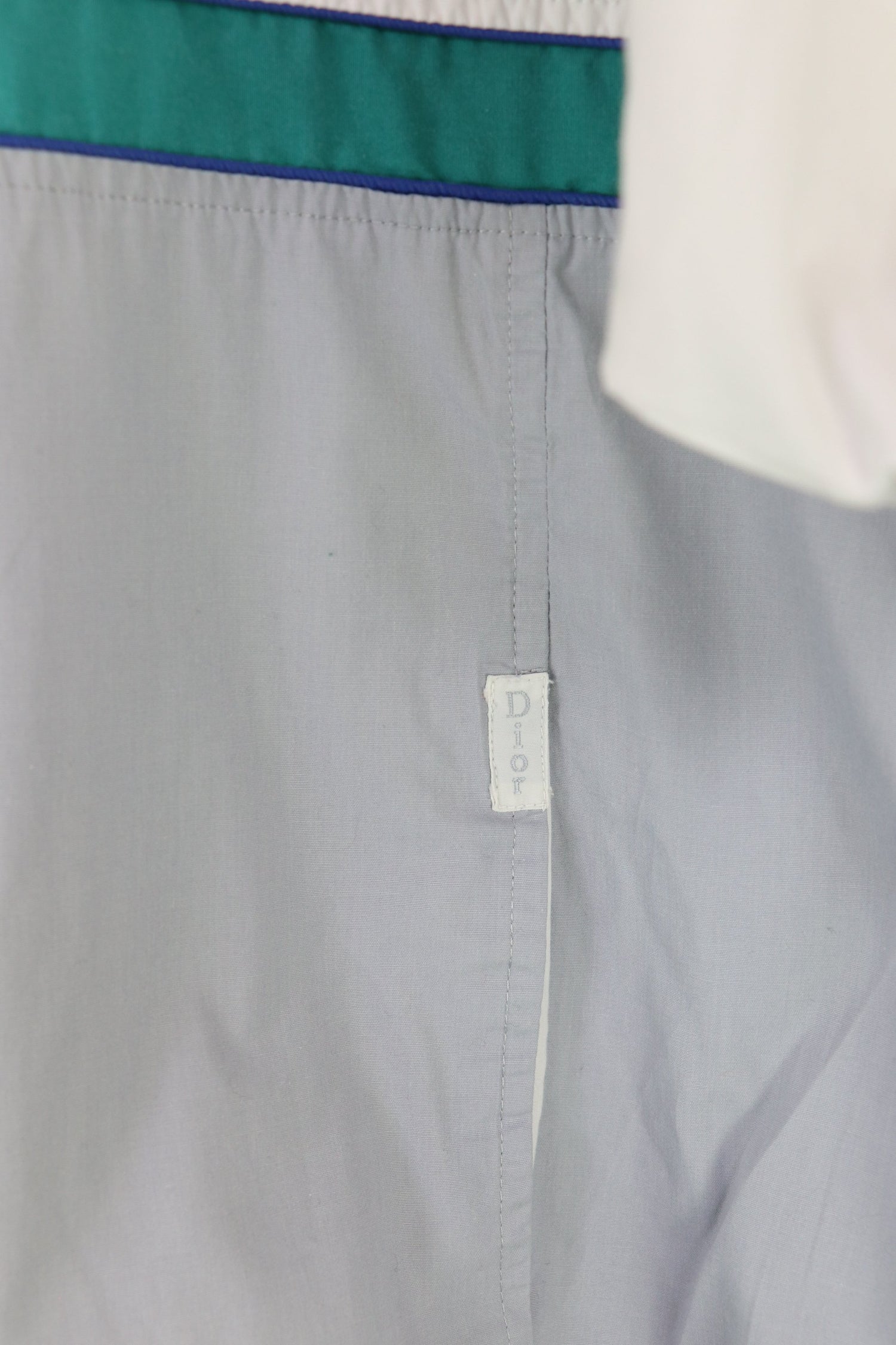 Christian Dior Polo Shirt Grey/White Small