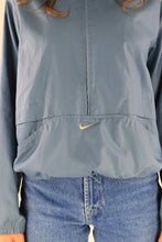 Nike 1/4 Zip Rain Jacket Grey Medium