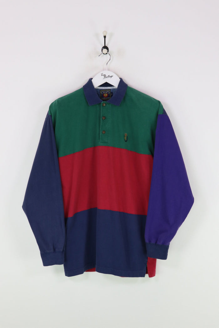 Ralph Lauren Chaps Rugby Top Green/Navy/Red Large