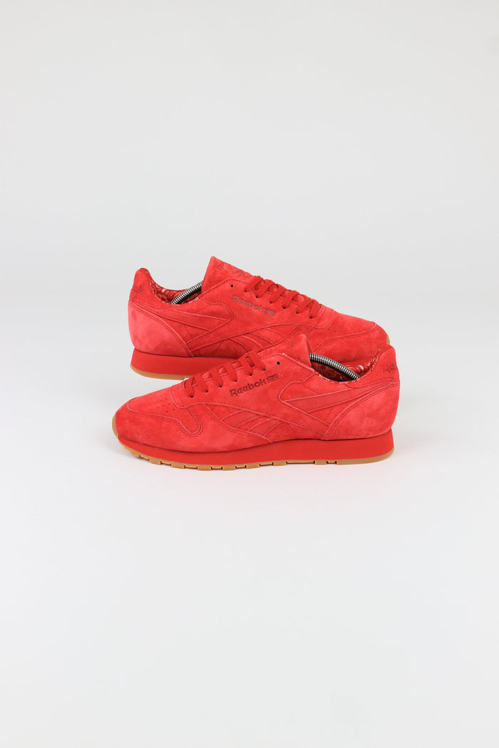 Reebok Classics Leather Paisley Pack Trainers Scarlet/White/Gum NEW