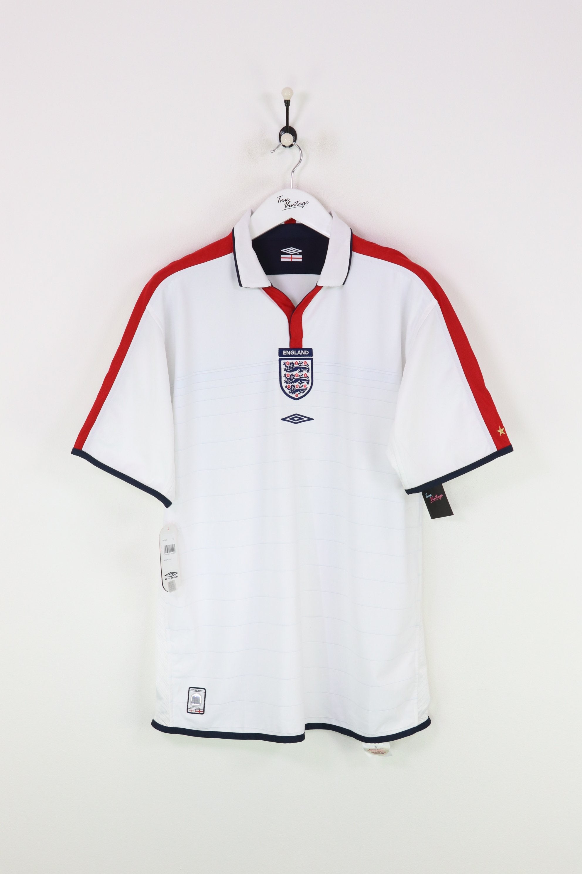 Umbro England Football Shirt White XL – True Vintage