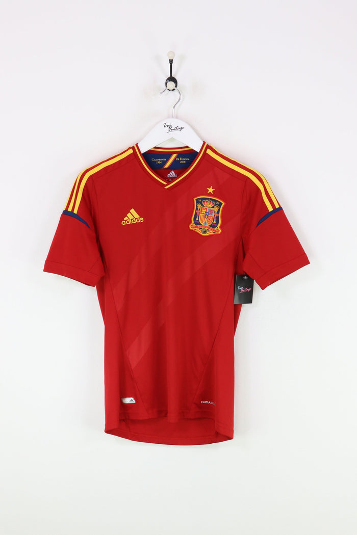 Adidas Spain Football Shirt Red Small