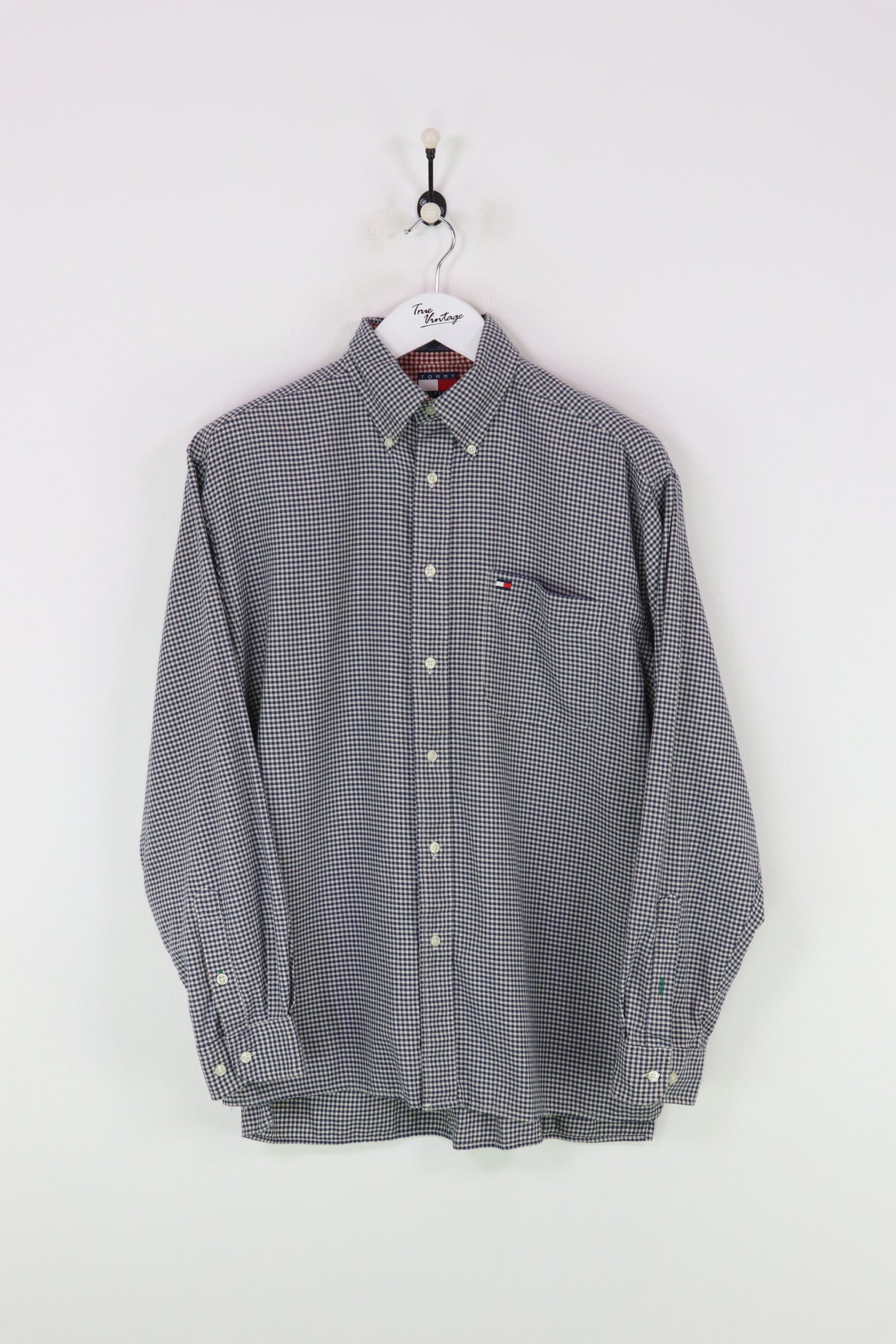 Tommy Hilfiger Shirt Navy/White Check Large