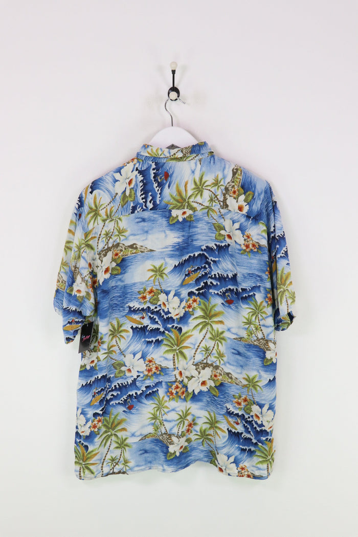 Vintage Floral Shirt Blue XL