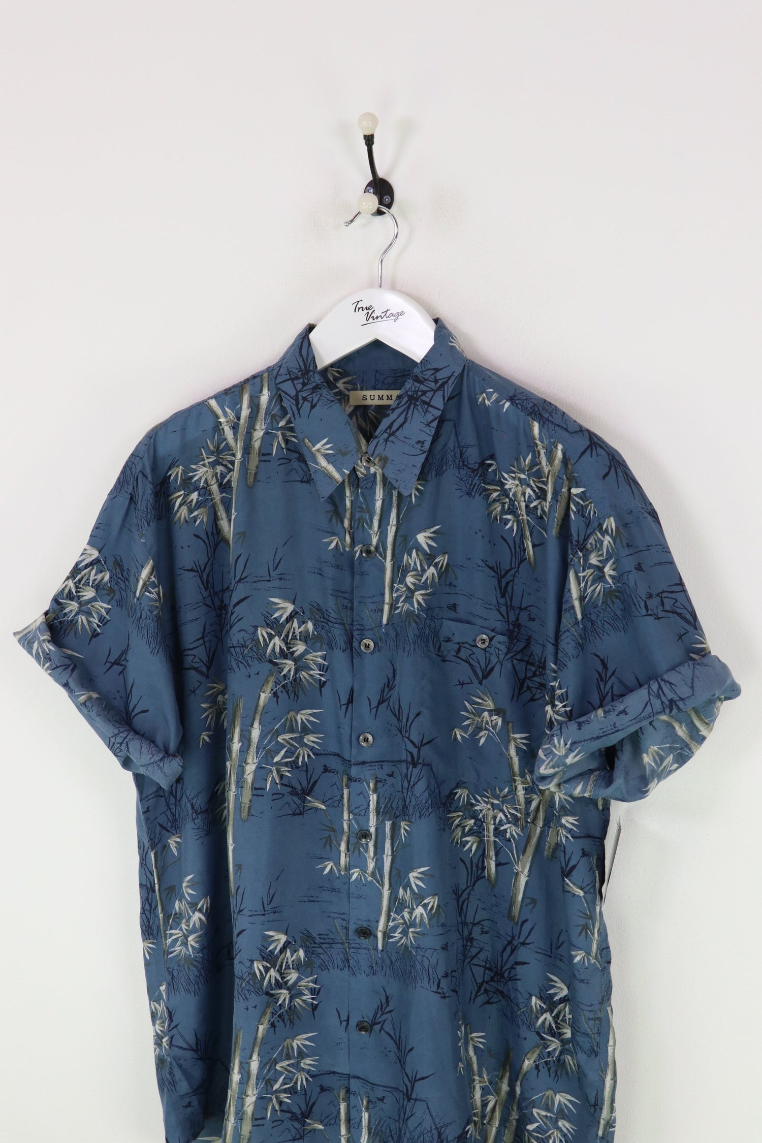 Vintage Bamboo Shirt Blue XXXL