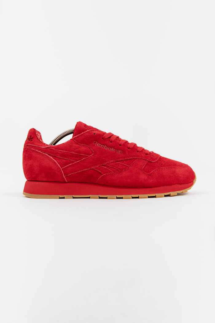 Reebok Classics Leather Paisley Pack Trainers Scarlet/White/Gum NEW