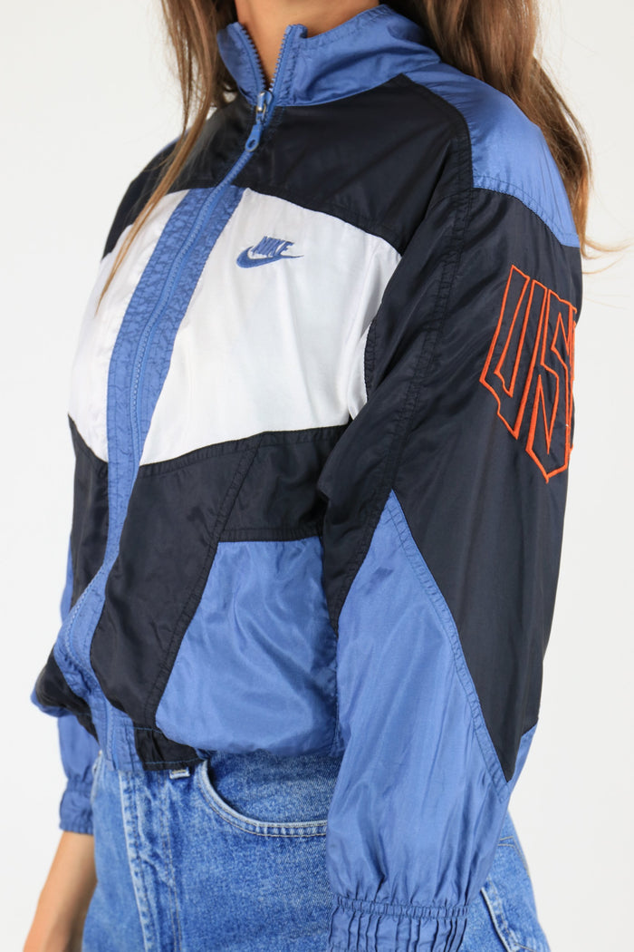 Nike Shell Suit Jacket Blue/Grey
