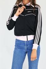 Adidas Track Jacket Black/Pink Medium